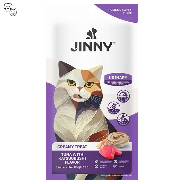 JINNY Creamy Treat Tuna Katsuobushı Flavor 5X15GR